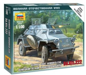 Zvezda: 1:100 Sd.Kfz.222 Armored Car (ZVE6157)