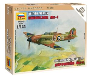 Zvezda: 1:144 British Fighter “Hurricane MK I”  (ZVE6173)