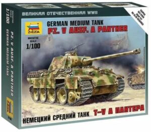 Zvezda: 1:100 Pz.Kpfw. V Panther Ausf. A WWII  (ZVE6196)