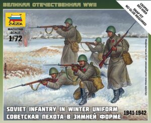 Zvezda: 1:72 Soviet Infantry (Winter Uniform) (ZVE6197)