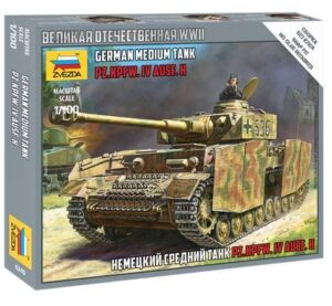 Zvezda: 1:100 Panzer IV Ausf.H German tank WWII  (ZVE6240)