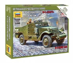 Zvezda: 1:72 Armored Personnel Carrier M-3 Scout Car with Machine Gun (ZVE6273)