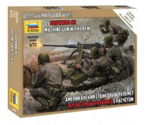 Zvezda: 1:72 U.S. Browning M2 Machine Gun With Crew (ZVE6286)