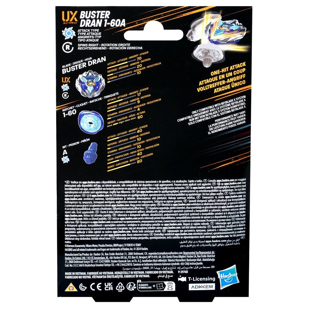Beyblade X: Buster Dran 1-60A UX Starter Pack Set - Imagen 2