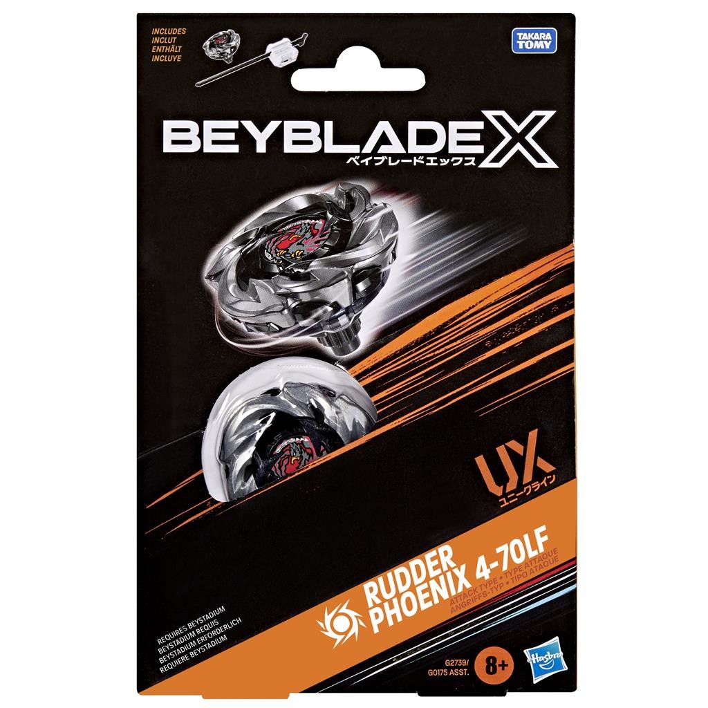 Beyblade X: Rudder Phoenix 4-70LF UX Starter Pack