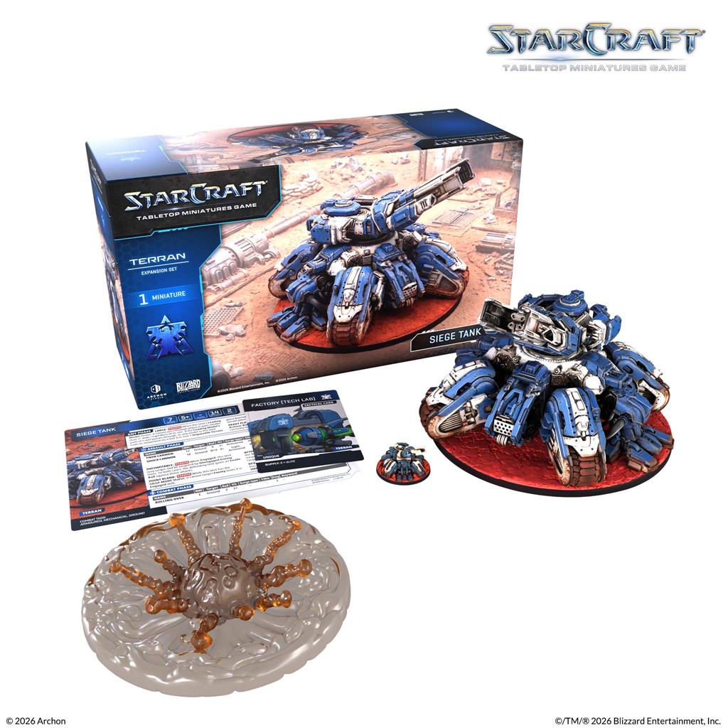 StarCraft The Miniatures Game: Terran Expansion Set: Siege Tank - Imagen 3
