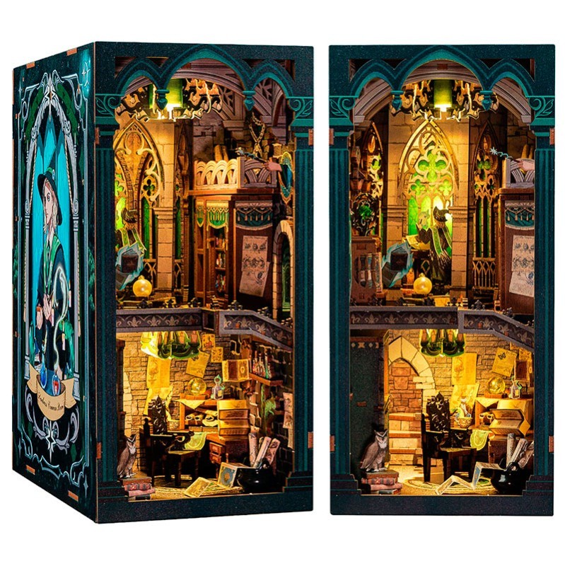 Cutebee: Book Nook Sala común "Darkness Common Room" con 156 piezas.