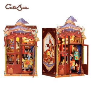 Cutebee: Book Nook Tienda de juguetes “Amazing Toy Store” con 107 piezas.