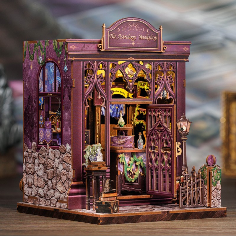 Cutebee: Book Nook Librería "The Astrology Bookshop" con 155 piezas.