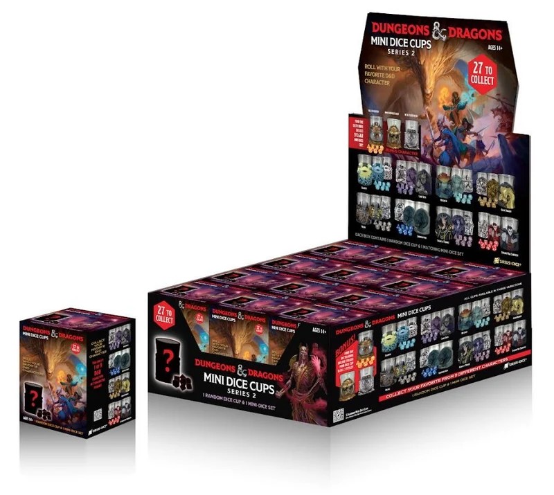 Sirius Dice: Dungeons & Dragons Mini Dice Cups Series 2 (Blind Box) (1xUnidad)