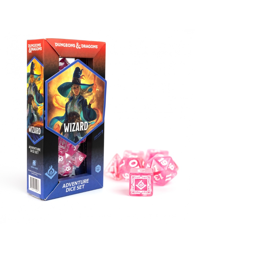 Dungeons & Dragons: Adventure Dice - Wizard: Fuchsia