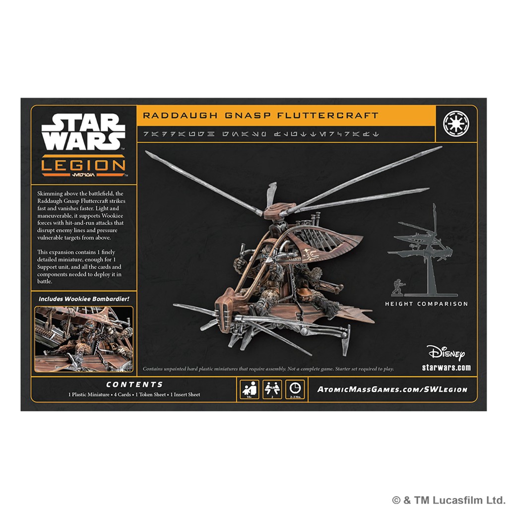 Pre Venta 16/10/2026. Star Wars Legión: Raddaugh Gnasp Fluttercraft - Imagen 2