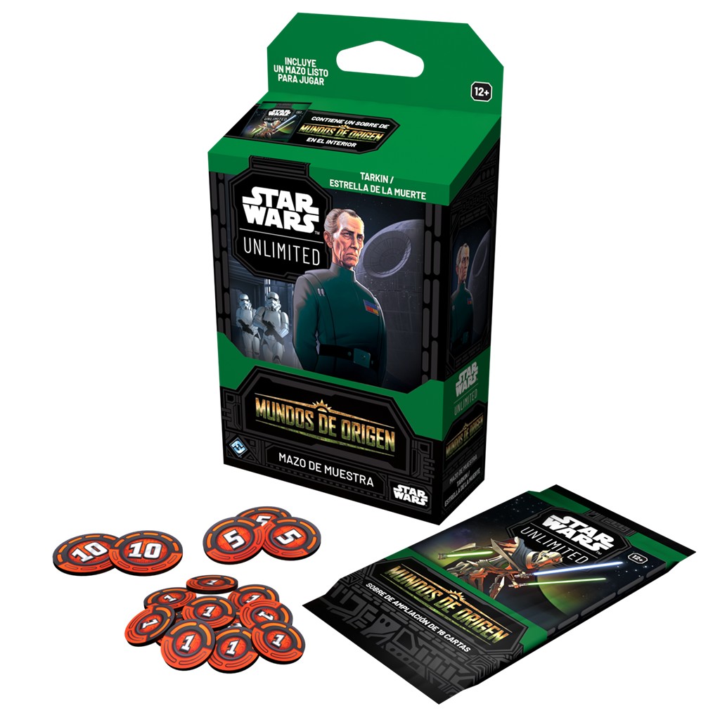 Star Wars Unlimited: Mundos de Origen - Mazos de muestra (Gran moff Tarkin) - Español