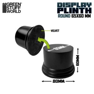 Green Stuff World: Pedestal Redondo 6,5 cm – Negro