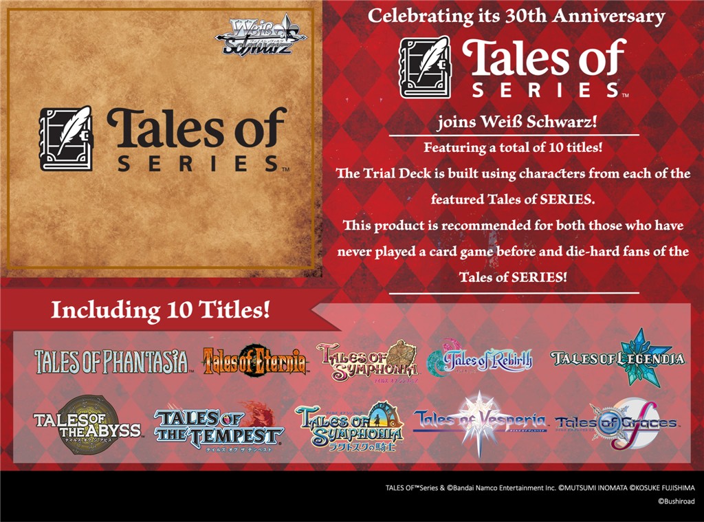 Pre Venta 12/02/2027 - Weiß Schwarz: Tales Of Series - (1x Deck) - Trial Deck (EN)