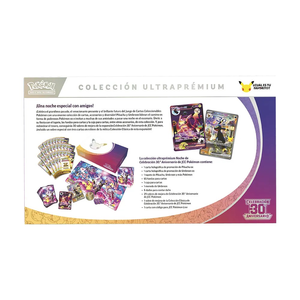 Pre Venta. Pokemon TCG: Colección 30 Aniversario - Colección Ultrapremium Umbreon (Español) - Imagen 3
