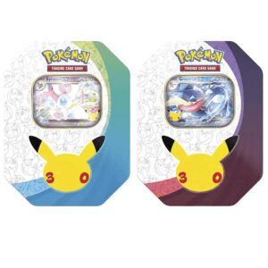 Pre Venta. Pokemon TCG: Colección 30 Aniversario – Lata (Sylveon EX/Greninja EX) (Español)