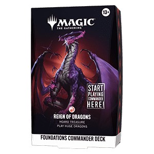 MTG Foundations Commander Deck: Reign of Dragons (Ingles)