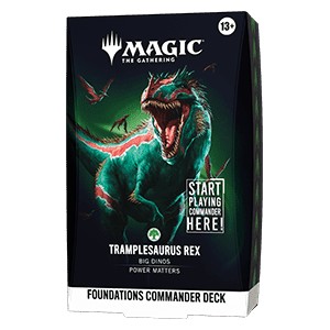 MTG Foundations Commander Deck: Tramplesaurus Rex (Ingles)