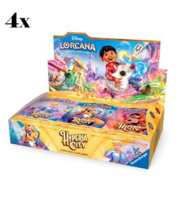 Disney Lorcana TCG: Hyperia City – Booster Box Case (4x Boxes) (Inglés)