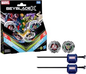 Beyblade X: Marvel, Miles Morales 1-60GN vs. Green Goblin 9-80HT