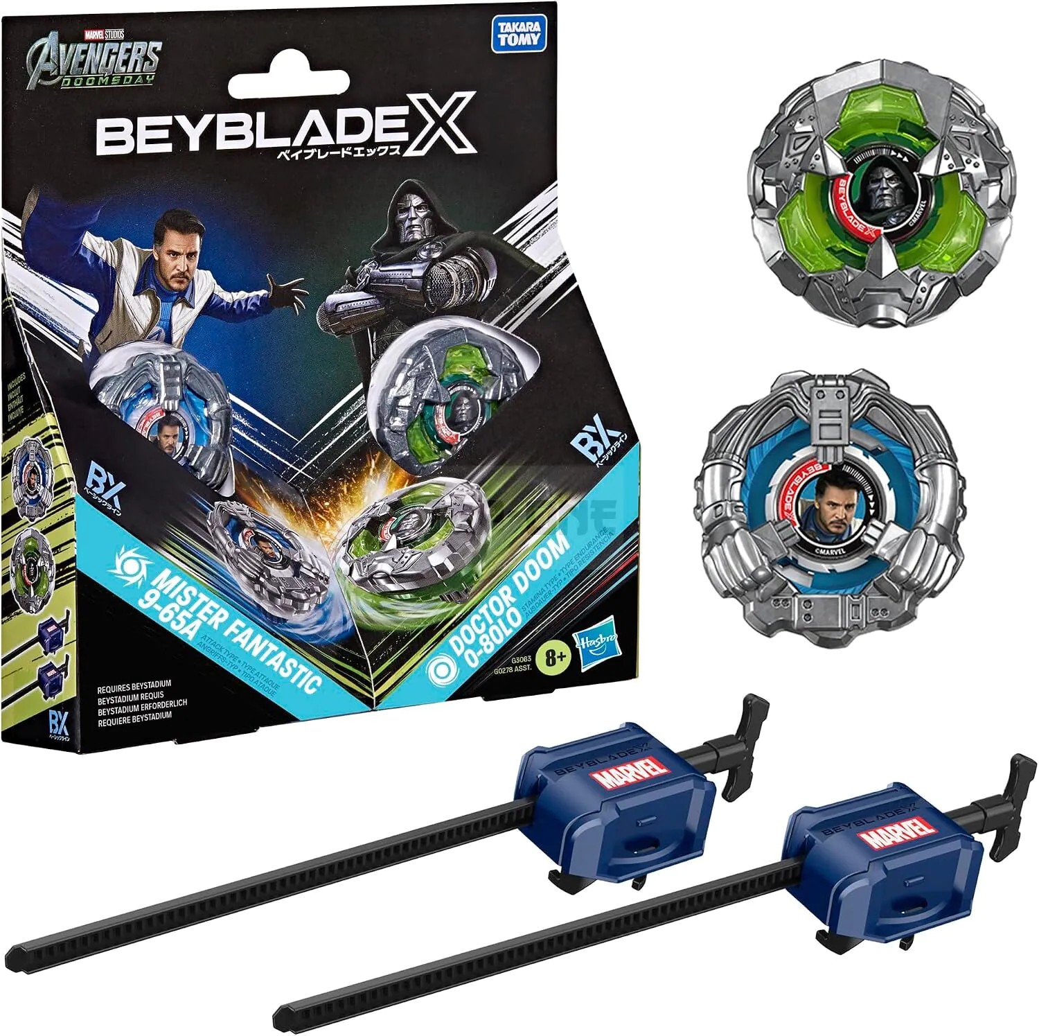 Beyblade X: Avengers Doomsday Mr Fantastic And Dr Doom