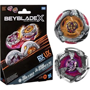 Beyblade: Spear Scorpio 0-70Z UX + Tail Viper 3-85LO BX (Dual Booster Pack)