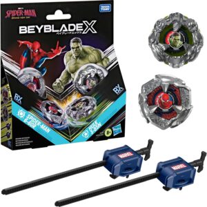 Beyblade X: Marvel, Spider-Man 6-60R vs. Hulk 3-85N
