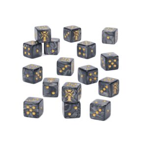 Pre Venta 17/10/2026 – Adeptus Custodes: Dados (01-16)