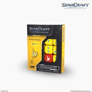 Pre Venta 06/11/2026 – StarCraft The Miniatures Game: Custom Dice Set: Protoss