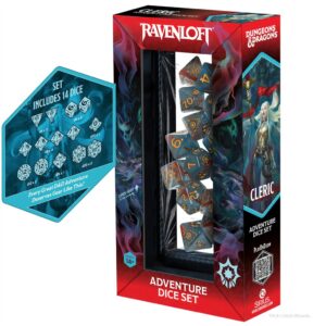 Dungeons & Dragons: Adventure Dice – Cleric: Light Blue, Red