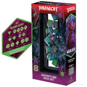 Dungeons & Dragons: Adventure Dice – Warlock: Purple, Green