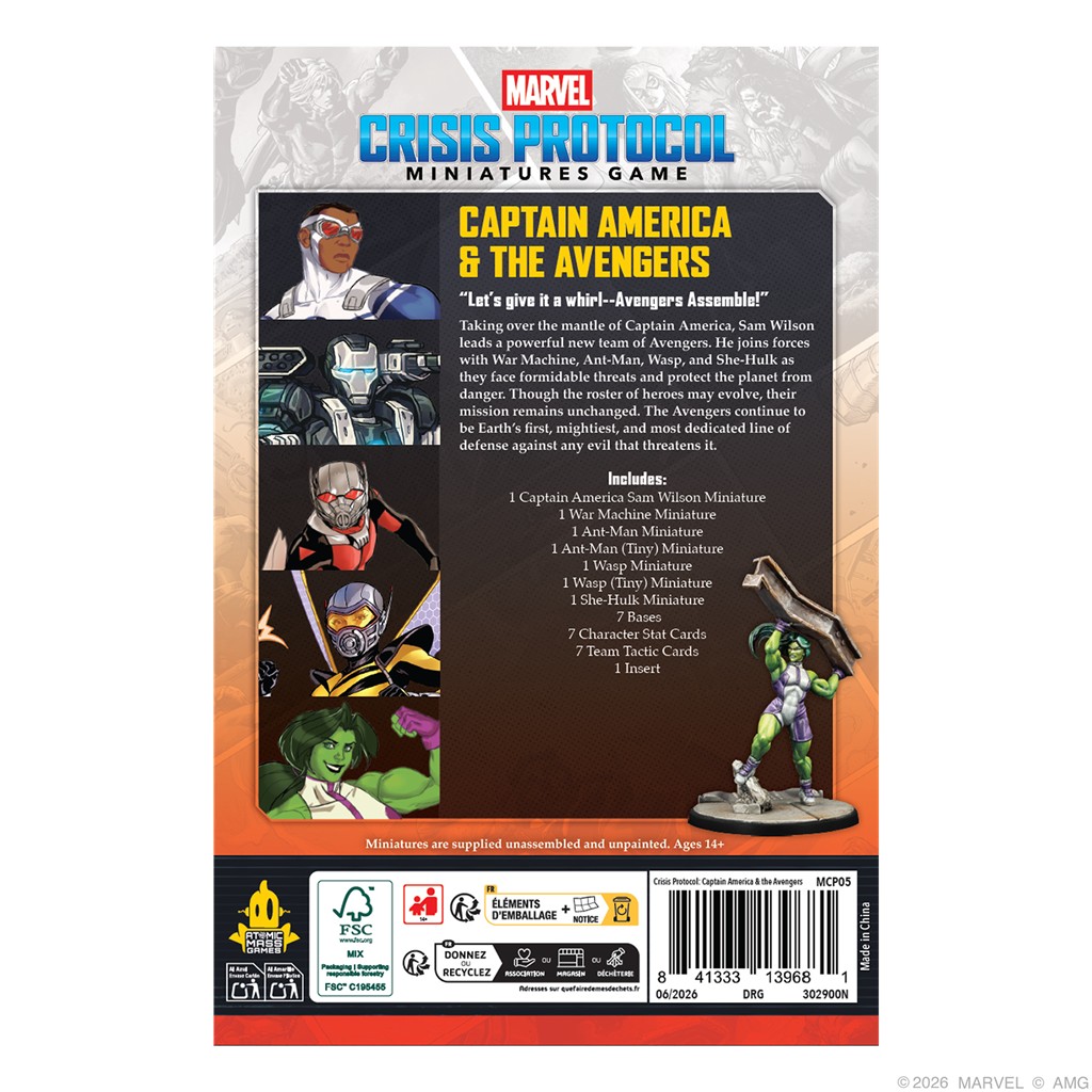 Pre Venta 04/12/2026. Marvel Crisis Protocol: Captain America & the Avengers - Imagen 2