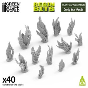 Green Stuff World: 3D Printed – Algas marinas onduladas 1:48-1:35