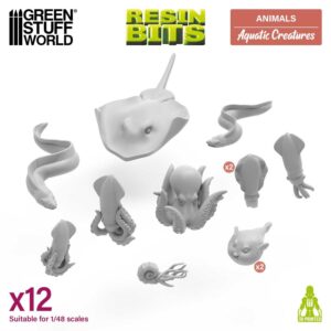 Green Stuff World: 3D Printed – Criaturas Acuáticas 1:48-1:35