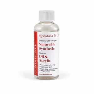 Rosemary & Co: Acondicionador limpiador de pinceles (100ml)